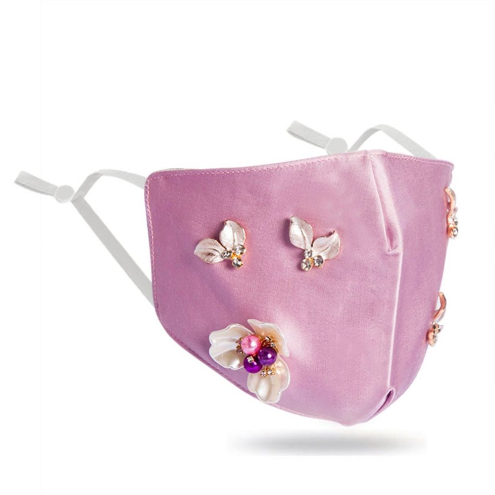 Mulberry Silk face mask 2 layers w/ filter pocket
